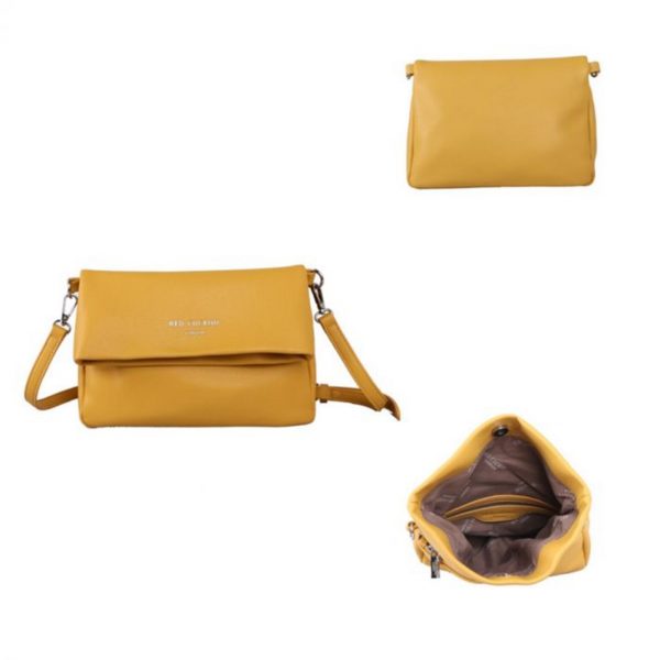 Red Cuckoo Foldover Cross Body bag in Yellow - Image 4