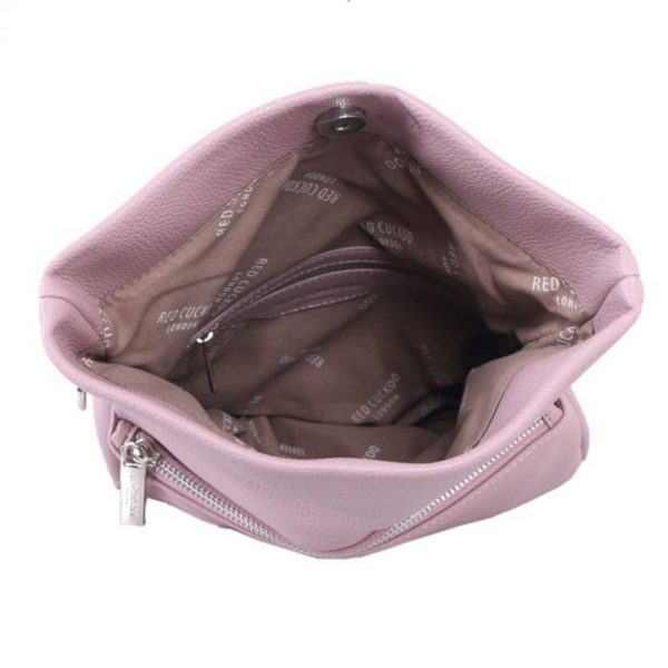 Red Cuckoo Foldover Cross Body Bag in Lilac - Image 3