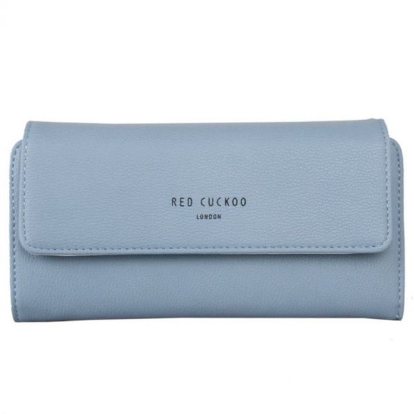 Red Cuckoo Foldover Purse in Blue