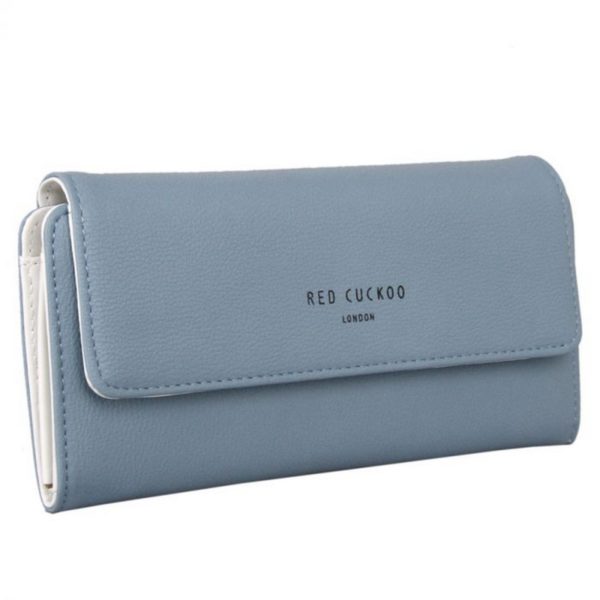 Red Cuckoo Foldover Purse in Blue - Image 3