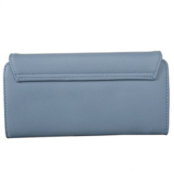 Red Cuckoo Foldover Purse in Blue - Image 4