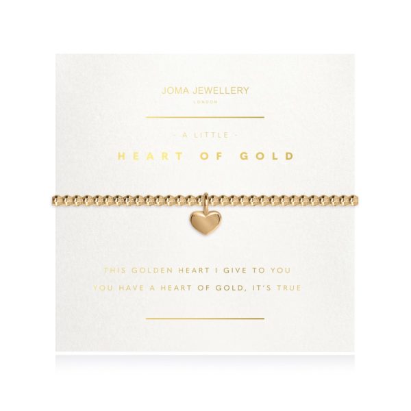 Joma Jewellery A Little Heart of Gold Facetted Bracelet