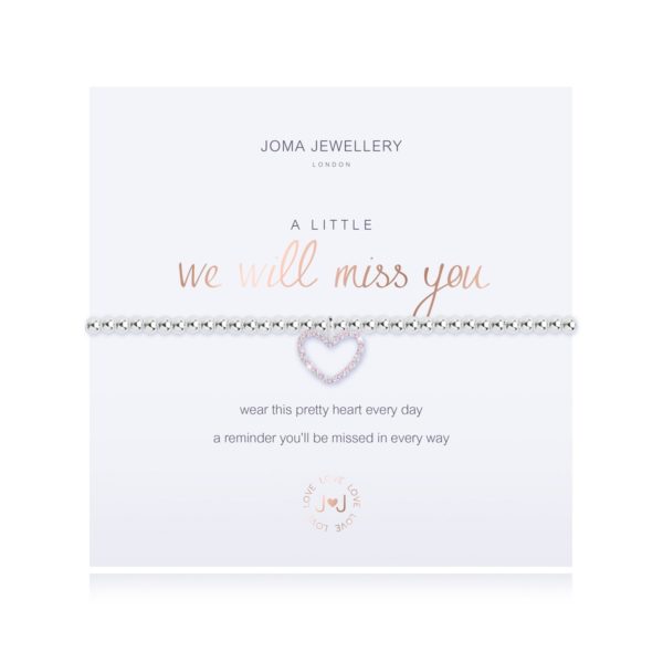 Joma jewellery A LIttle We Will Miss You Bracelet