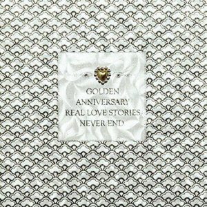 Real Love Stories Never End - Quality Handmade Golden Anniversary Card - GD28