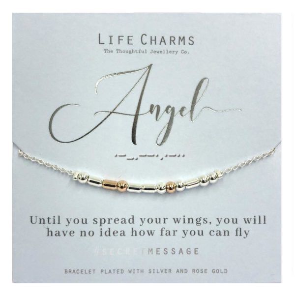Life Charms Secret Message Angel Bracelet