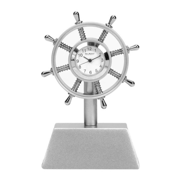 WIDDOPS Ships Wheel Miniature Clock