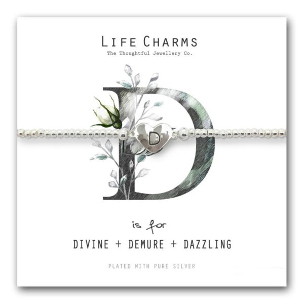 Life Charms D is for Bracelet