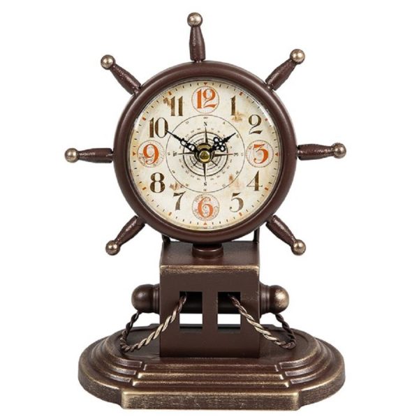 Past Times Retro Ships Wheel Clock