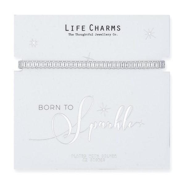 Life Charms Born To Sparkle Cubic Zirconia Bracelet