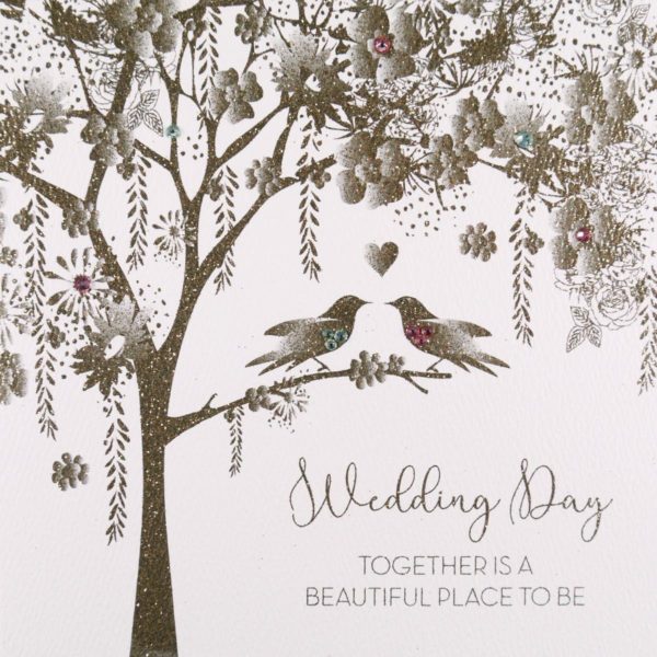 Wedding Day, Together is a Beautiful Place to be #GS29 - Handmade Greeting Card by Five Dollar Shake