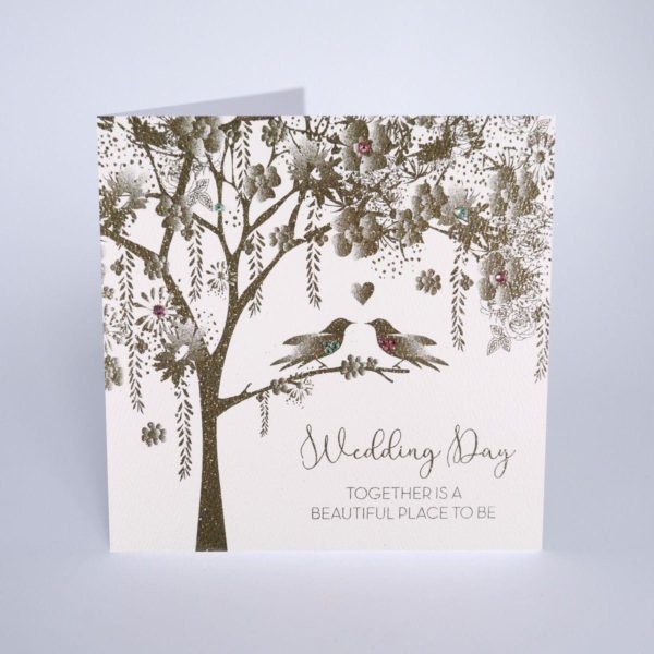 Wedding Day, Together is a Beautiful Place to be #GS29 - Handmade Greeting Card by Five Dollar Shake