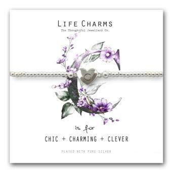 Life Charms C is for Bracelet