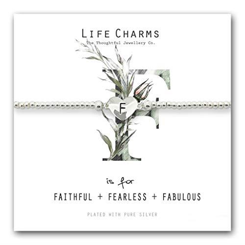 Life Charms F is for Bracelet