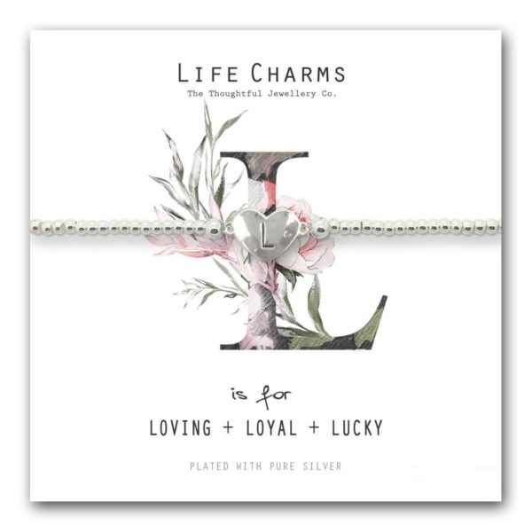 Life Charms L is for Bracelet