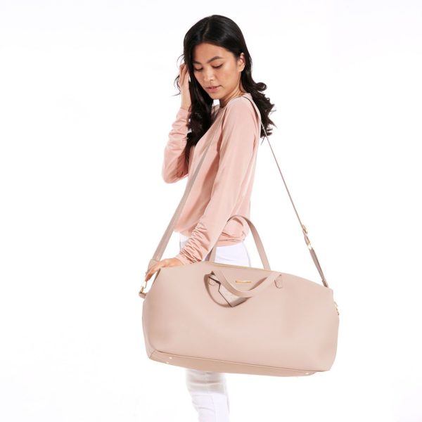 Katie Loxton Weekend Holdall Duffle Bag Pale Pink