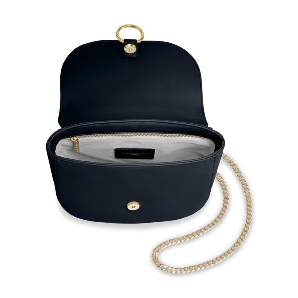 Katie Loxton Lucia Saddle Bag in Navy