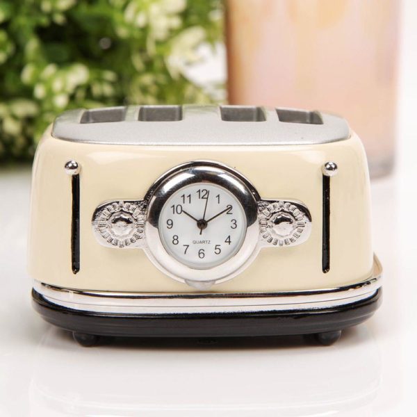 william widdop Miniature Clock - Cream Toaster