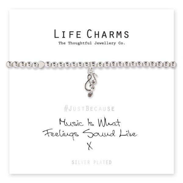 Life Charms Music Is What Feelings Sound Like Bracelet