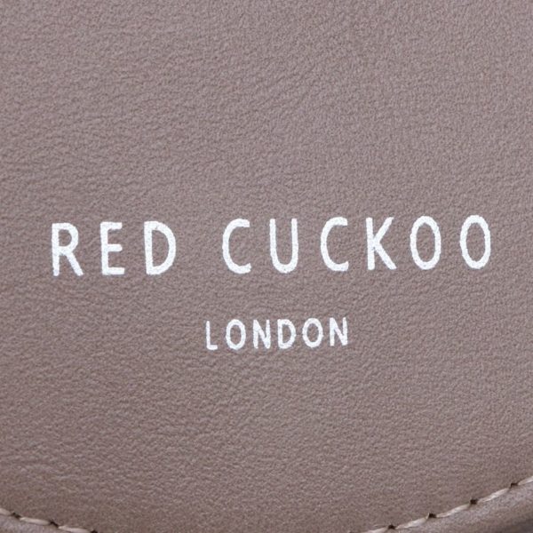 Red Cuckoo Cross Body Pouch in Taupe