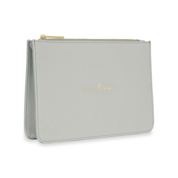 Katie Loxton Pouch Live To Dream in Pale Grey