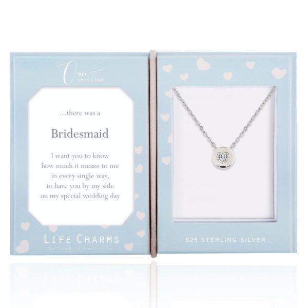 Life Charms Once Upon A Time Bridesmaid Sterling Silver necklace