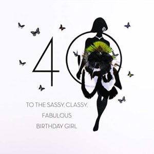 to The Sassy Classy Fabulous Birthday Girl - Quality Handmade 40th Birthday Card / FOF16