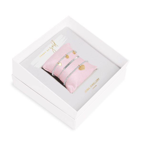 Joma Jewellery Occasion Gift Box Heart of Gold bracelets