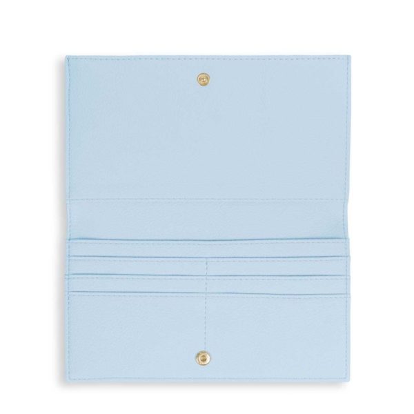 Katie Loxton Alise Soft Pebble Fold Out Purse Pale Blue - Image 2