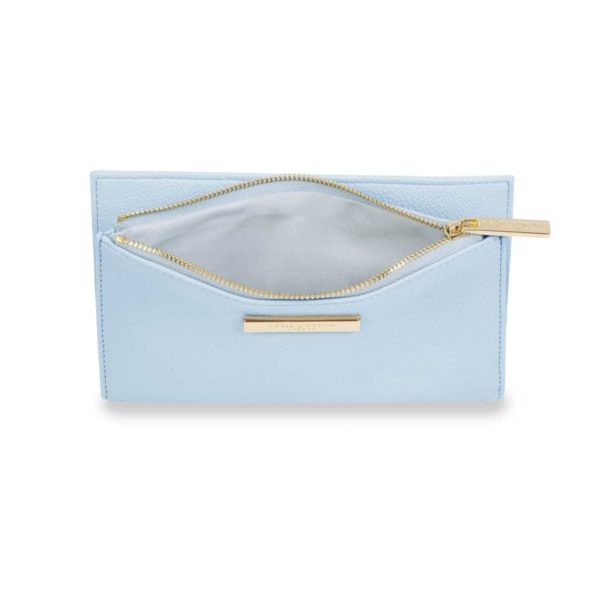 Katie Loxton Alise Soft Pebble Fold Out Purse Pale Blue - Image 3