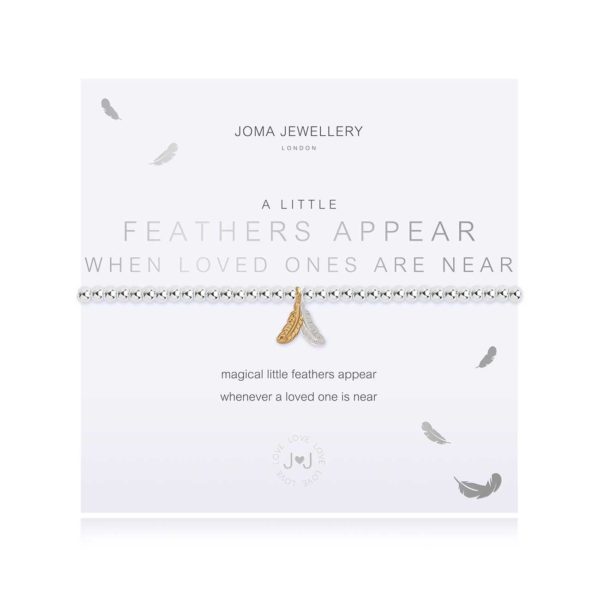 Joma Jewellery a little Feathers Appear When Loved Ones Are Near bracelet
