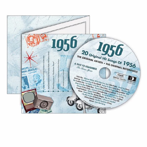 1956 CD & Greetings card, 65th Birthday gift - Image 2