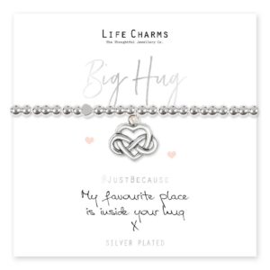 Life Charms My Favourite Place Is Inside Your Hug bracelet