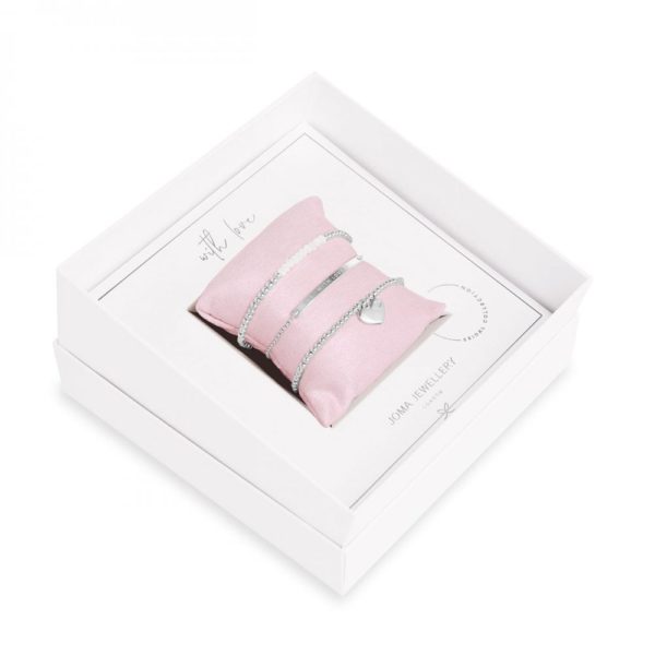 Joma Jewellery Occasion Gift Box With Love triple bracelets