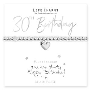 Life Charms Happy 30th Birthday Bracelet