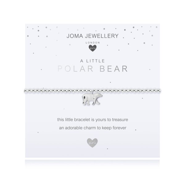 Joma Jewellery Childrens a little Polar Bear bracelet