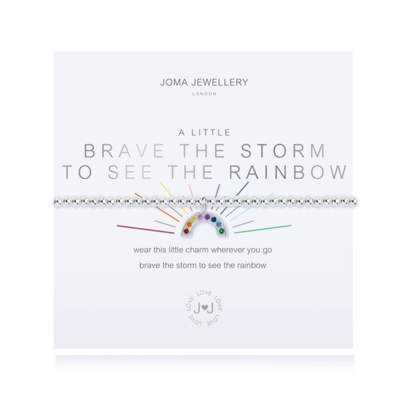 Joma Jewellery a little Brave The Storm To See The Rainbow bracelet