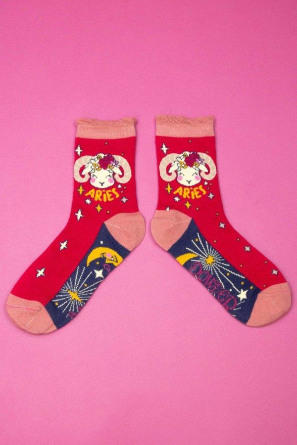 Powder Zodiac ankle socks - Aries