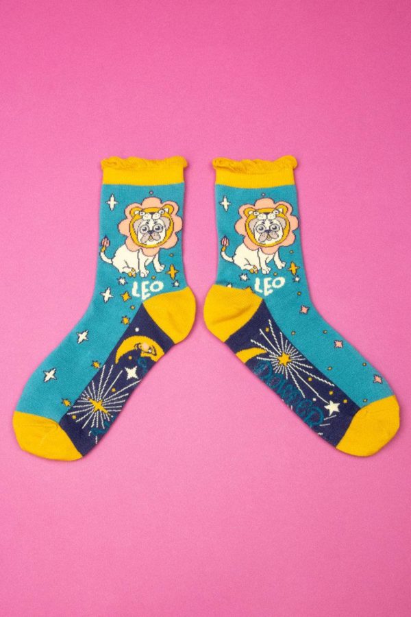 Powder Zodiac ankle socks - Leo