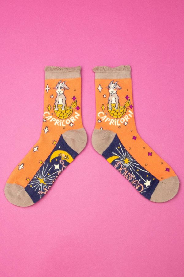 Powder Zodiac ankle socks - Capricorn