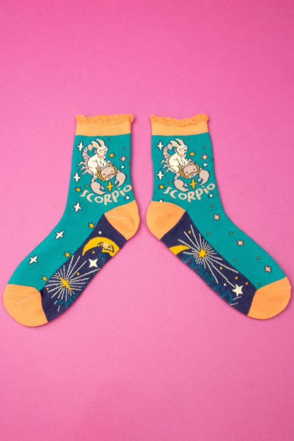 Powder Zodiac ankle socks - Scorpio