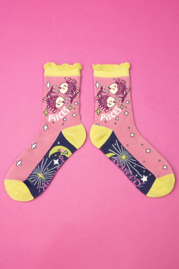 Powder Zodiac ankle socks - Pisces