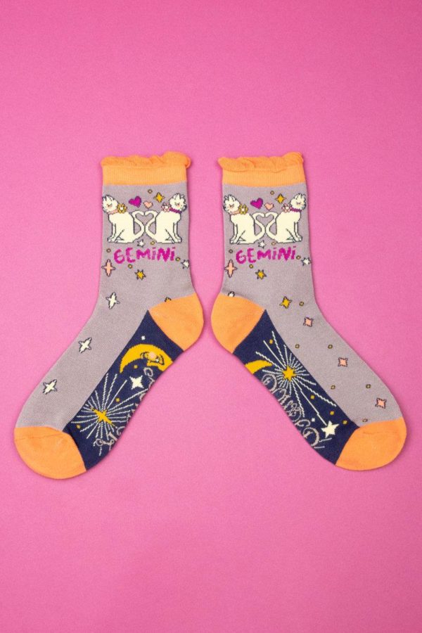 Powder Zodiac ankle socks - Gemini