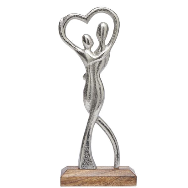 Transomnia Silver Metal Dancing Couple Home Decoration