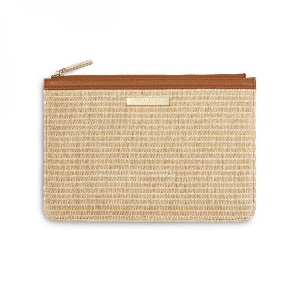 Katie Loxton Straw Pouch bag in White