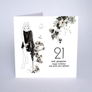 Five Dollar Shake 21 and Gorgeous birthday card