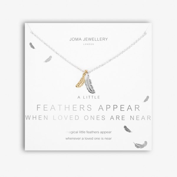 Joma Jewellery a little Feathers Appear When Loved Ones Are Near necklace