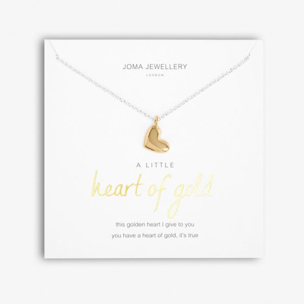 Joma jewellery a little Heart Of Gold necklace