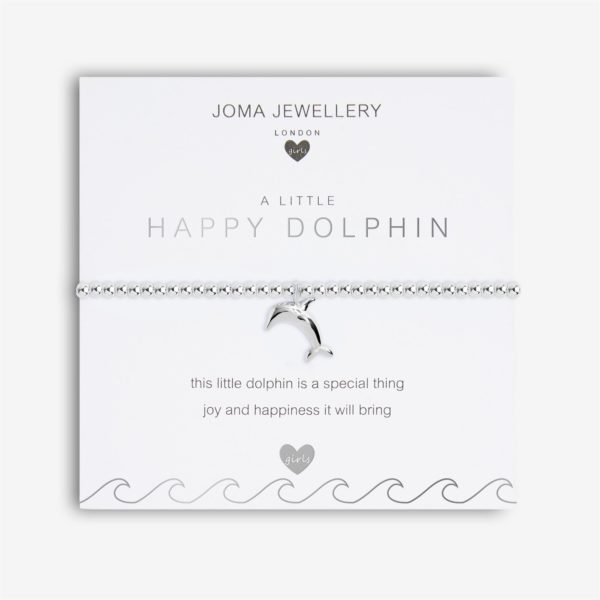 Joma Jewellery a little Childrens Happy Dolphin bracelet