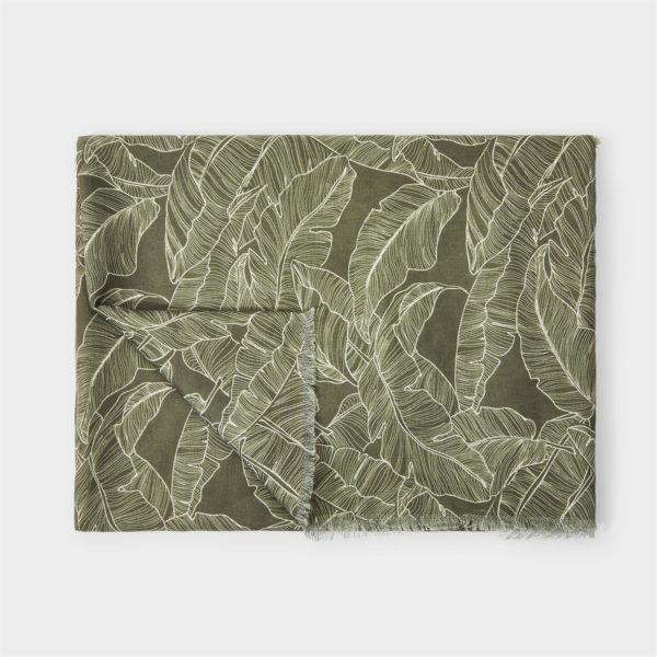 Katie Loxton Banana Leaf Print scarf - Image 2