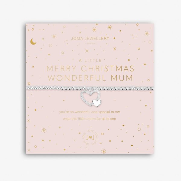 Joma Jewellery a little Merry Christmas Wonderful Mum bracelet